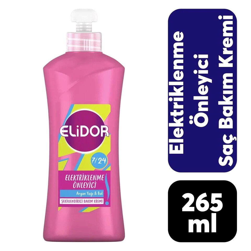 Elidor 7/24 Saç Bakım Kremi Elektriklenme Önleyici 265 Ml