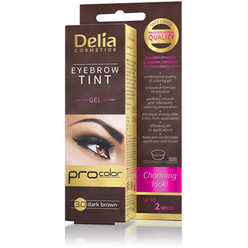 Delia Cameleo Kaş Boyası Jel 3.0 Koyu Kahve 15Ml Tint
