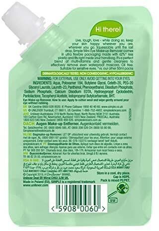 Simple Mini Göz  Makyaj Temizleme Suyu 50ml