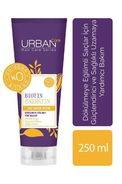 Urban Care Biotin Keratin Saç Kremi 250 ml Dökülme Karşıtı Sağlıklı Uzamaya Yardımcı