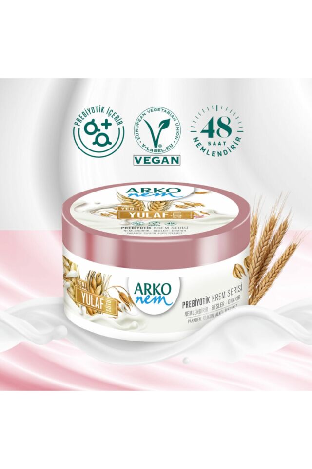 Arko Nem Prebiyotik Nemlendirici Krem Yulaf Sütü 250 Ml
