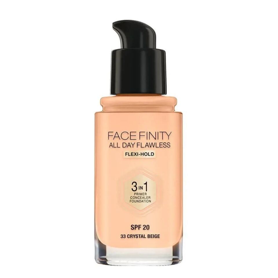 Max Factor Fondöten 33 Crystal Beige FaceFinity All Day Flawless 3N 1
