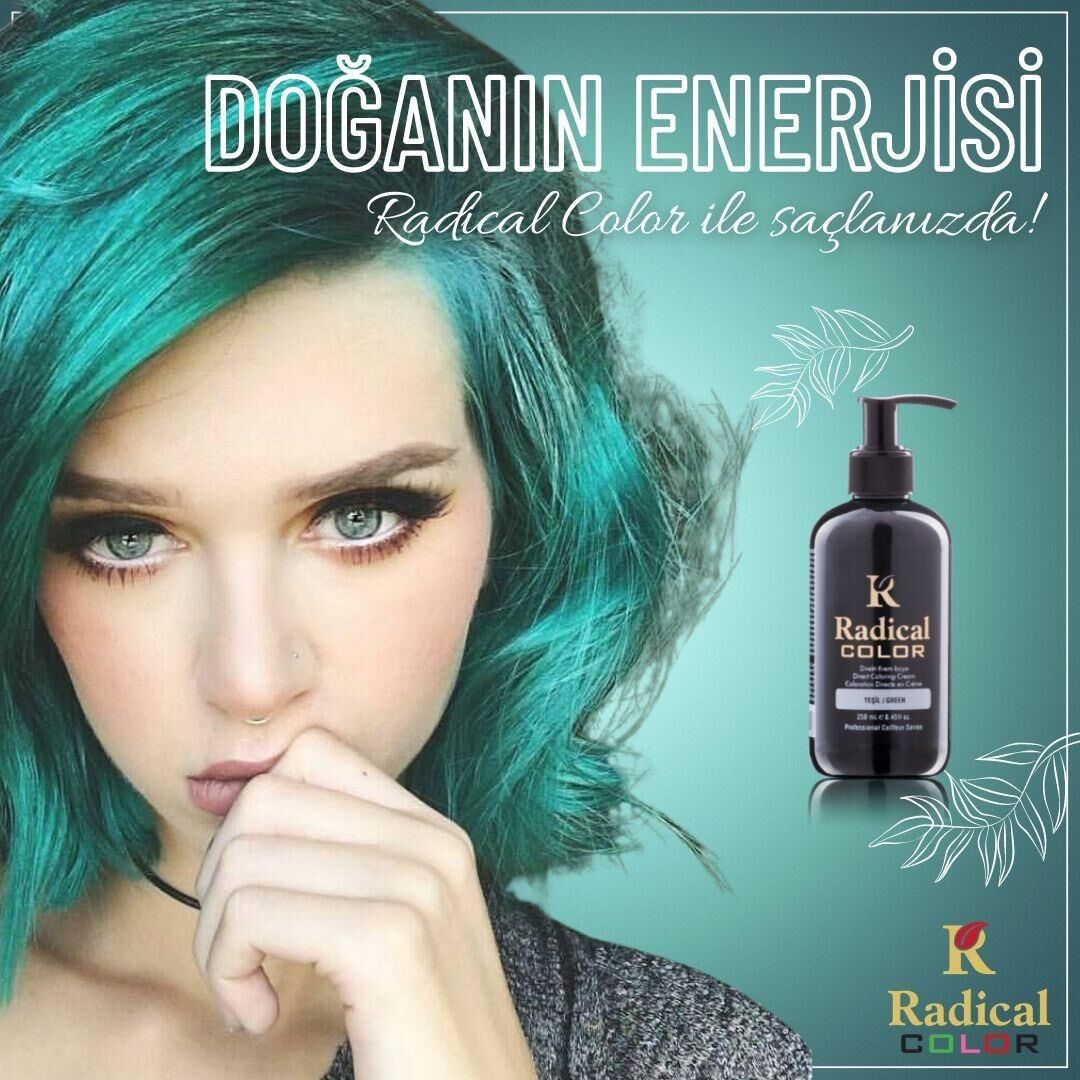 Radical Jeans Color 250 Ml Saç Boyası Zümrüt Yeşili