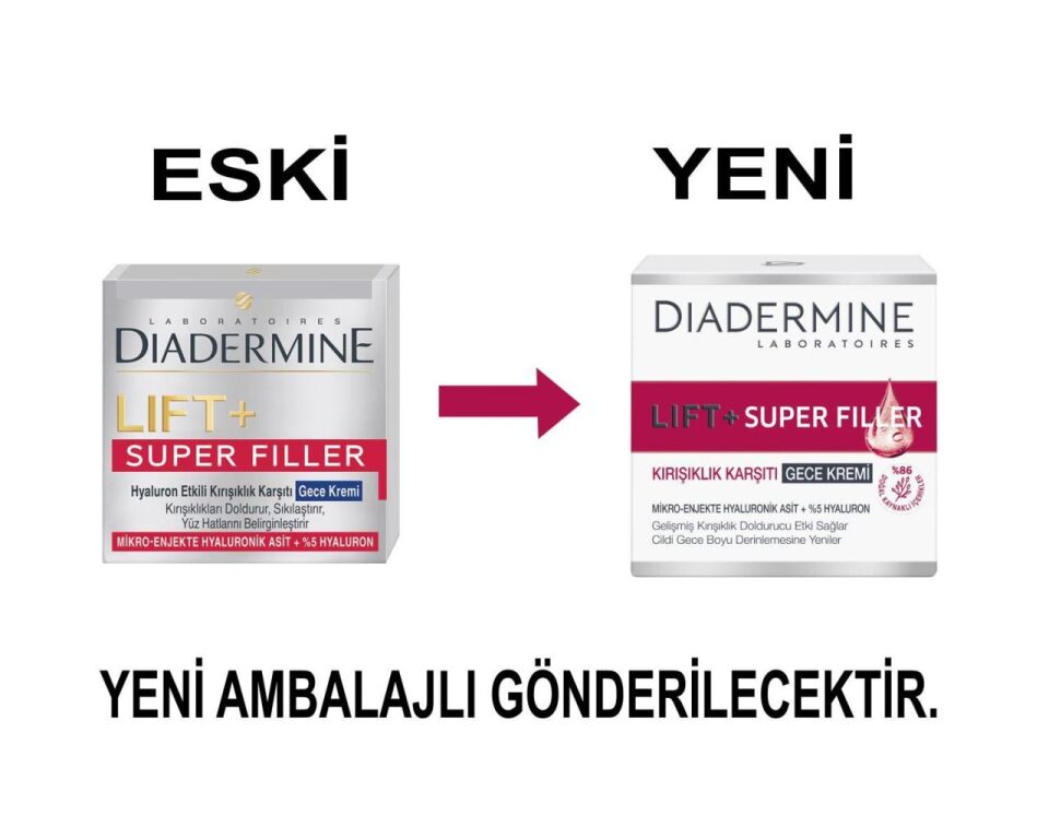 Diadermine Lİft+ Super Fıller 50 ML Gece Kremi Kırışıklık Karşıtı