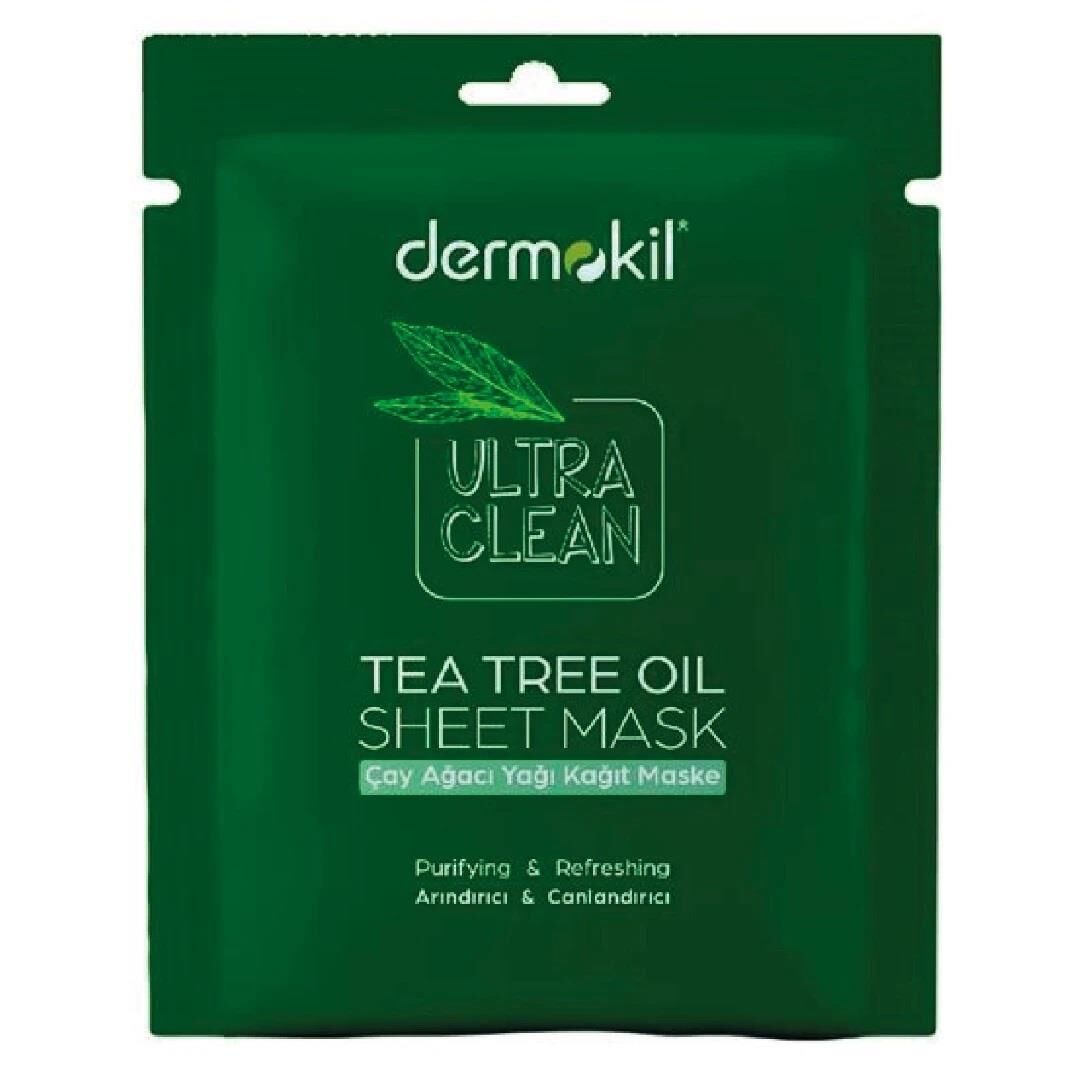Dermokil Soyulabilir Çay Ağacı Yağı Kağıt Yüz Maskesi 20 ml Arındırıcı