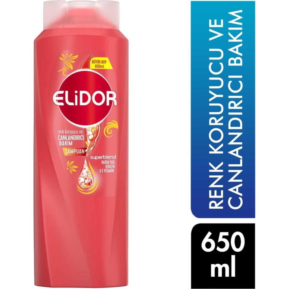 Elidor Renk Koruyucu ve Canlandırıcı Şampuan 650 ml