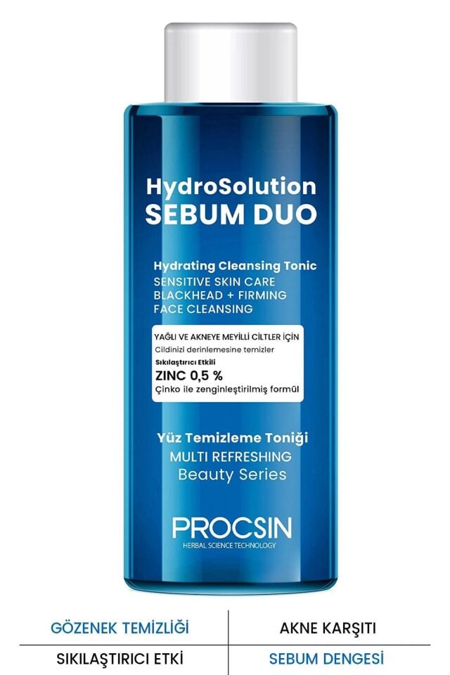 Procsin Sebum Duo Hydrosolution Tonik 200 ml Yağlı ve Akneye Meyilli Ciltler