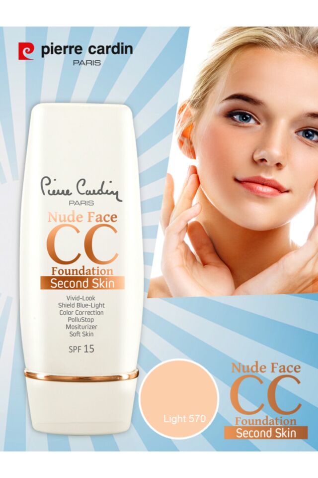 Pierre Cardin Cc Krem - Nude Face Cc Cream Spf 15 Light 8680570467025 - 12196