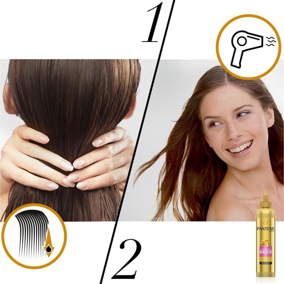 Pantene 7/24 Saç Bakım Kremi Anında Bukle Şekillendirici 300 ml Belirgin Bukleler