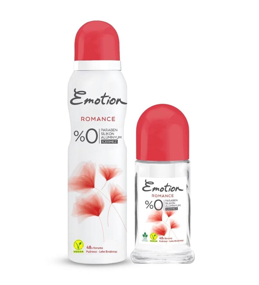 Emotion Romance Roll on 50 Ml + Deodorant 150 Ml