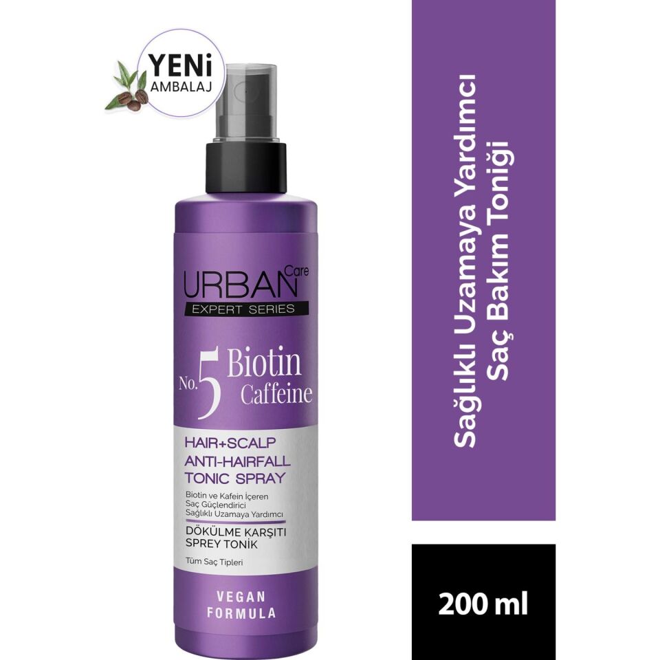 Urban Care Biotin & Kafein Saç Kökü Güçlendirici Şampuan 350 Ml + 200 Ml Sprey Tonik