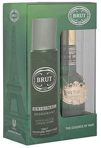 Brut Madalyonlu Edt 100 Ml Plexi Erkek Parfümü + 200 Ml Deodorant