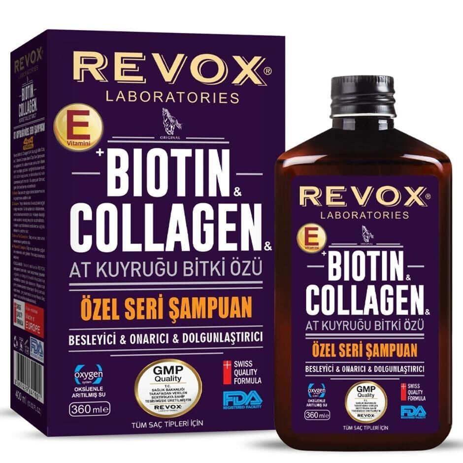 Revox At Kuyruğu Biotin Collagen Şampuan 360 Ml