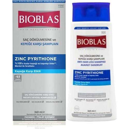Bioblas Saç Dökülmesine Karşı Kepeğe Karşı Şampuan (Zinc Pyrition) 360 Ml