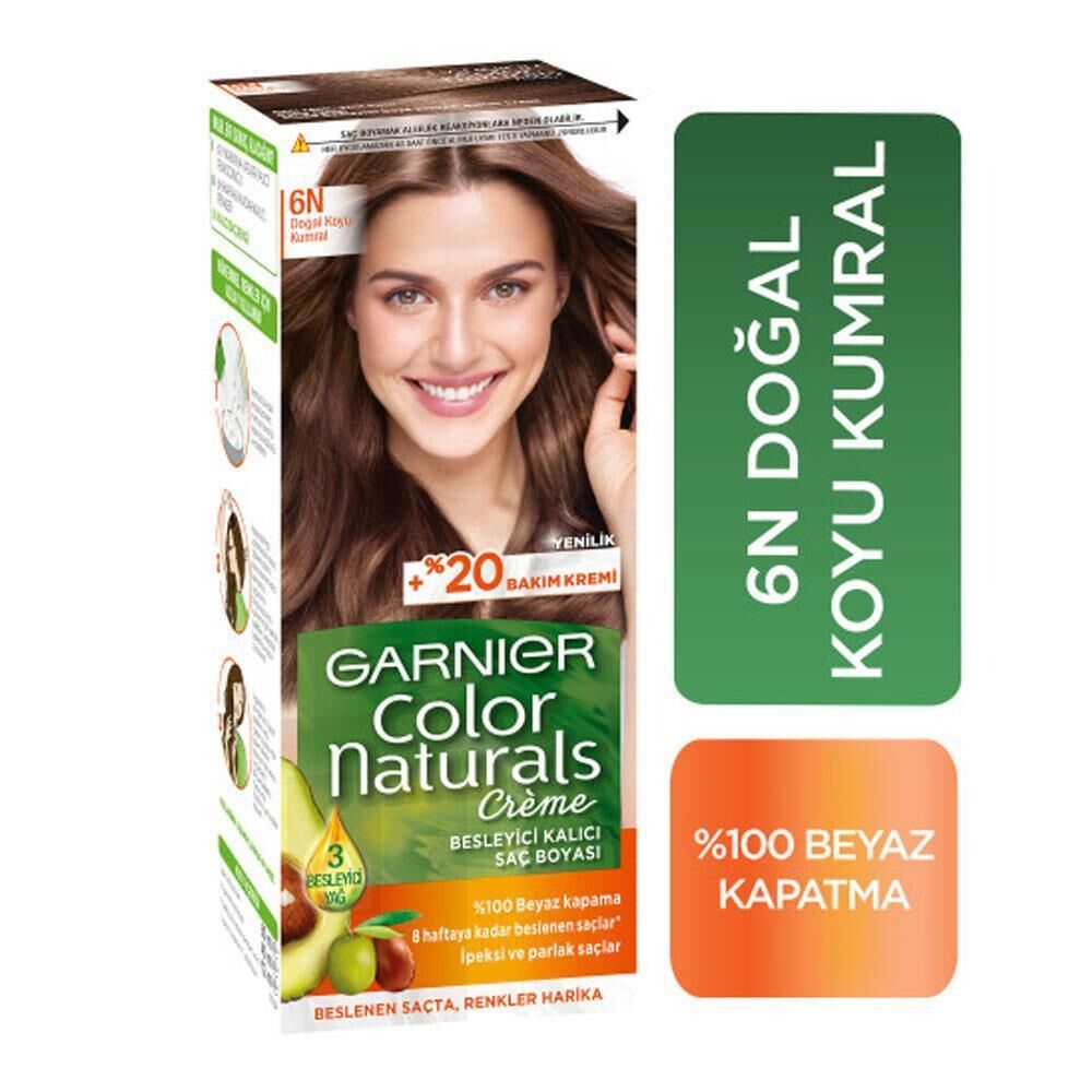 delist Garnier Color Naturals 6N Doğal Koyu Kumral Saç Boyası