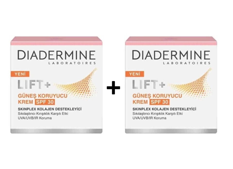 Diadermine Lift + Faktör 30 Güneş Koruyucu Gündüz Krem 50 Ml + 50 Ml Kırışık Karşıtı Sıkılaştırıcı Kolajen  ( 2li )