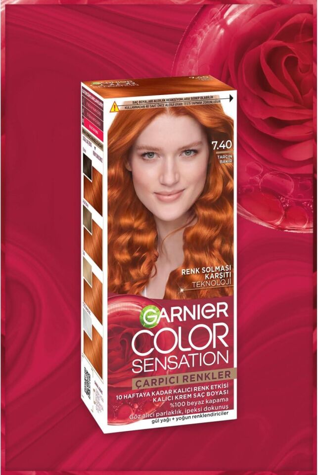 Garnier Çarpıcı Renkler 7.4 0 Tarçın Bakır Saç Boyası