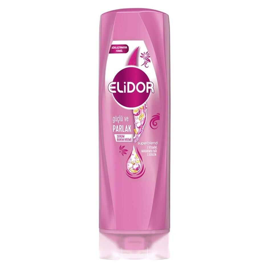 Elidor Superblend Serum Bakım Kremi Güçlü ve Parlak Saçlar Vitamin E Macamadia Yağı Keratin 350 ml