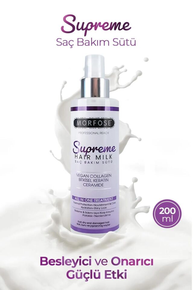 Morfose Supreme Saç Bakım Sütü 200 Ml