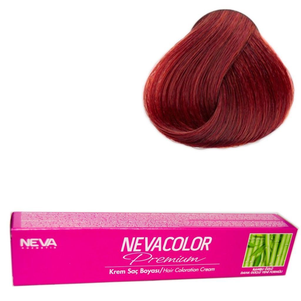 Neva Color Tüp Saç Boyası 66.46 Volkan Kızılı 50 Gr + Oksidan Sıvısı 50 Ml