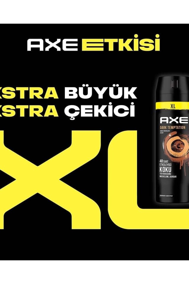 Axe Dark Temptation Deodorant 200 Ml 48 Saat Etkileyici Koku