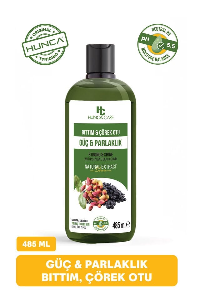 Hunca Care Şampuan 485 Ml Bıttım ve Çörekotlu