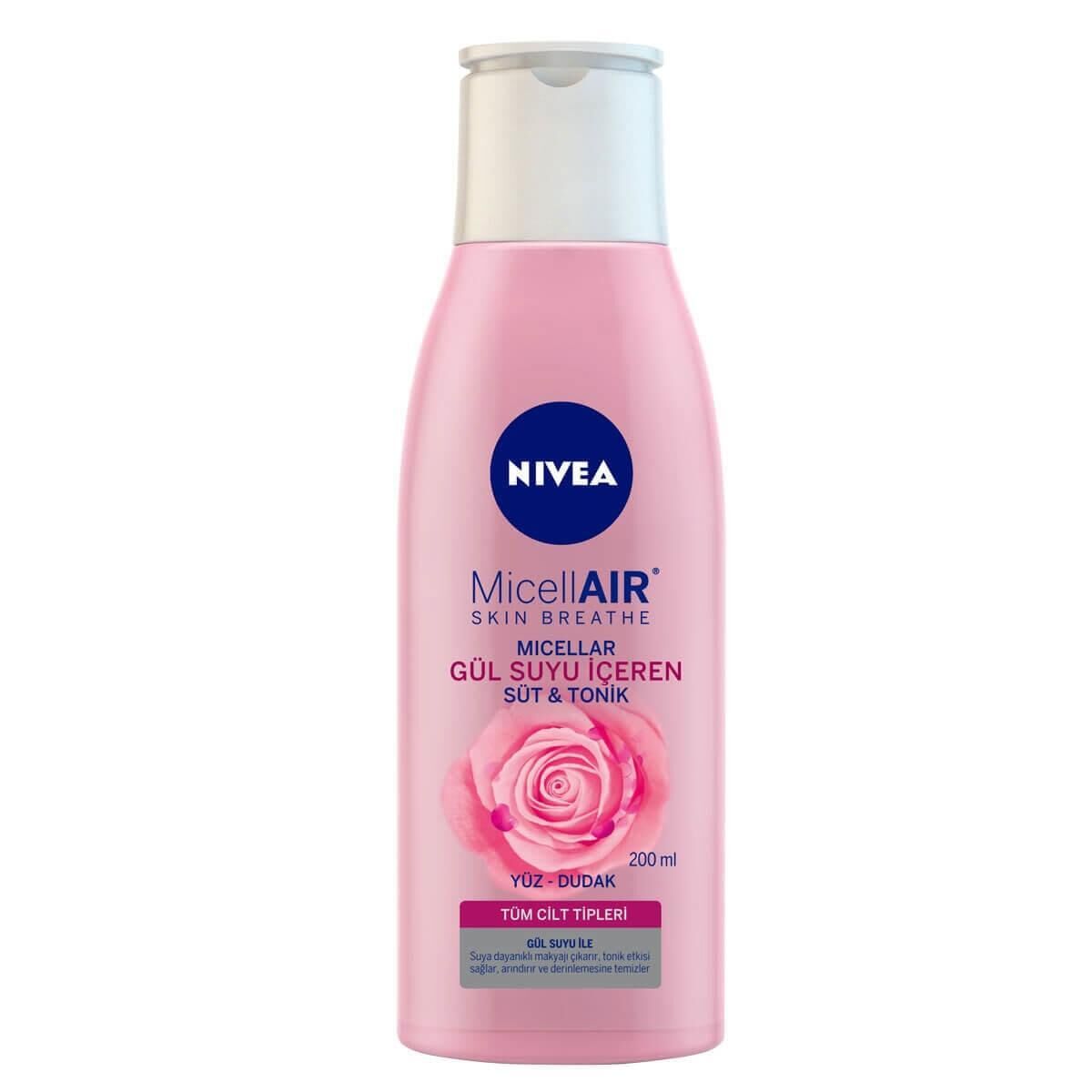 Nivea Visage Yüz Temizleme Süt Tonik Gülsuyu Tüm Ciltler