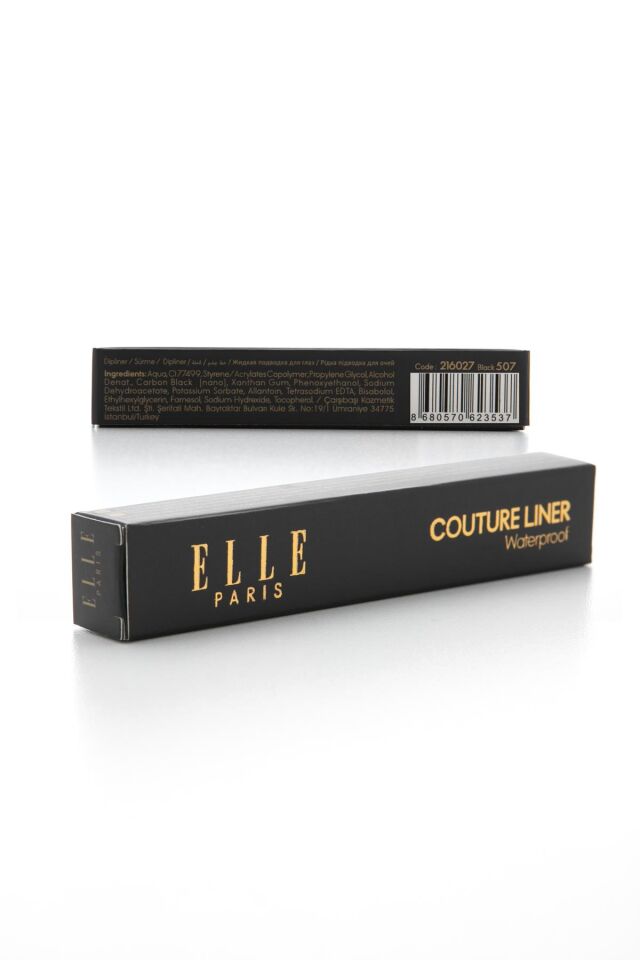 216027-507 Black Elle Coutre DipLiner Çizgisel Waterproof Moda Sürme Boya – Su Geçirmez