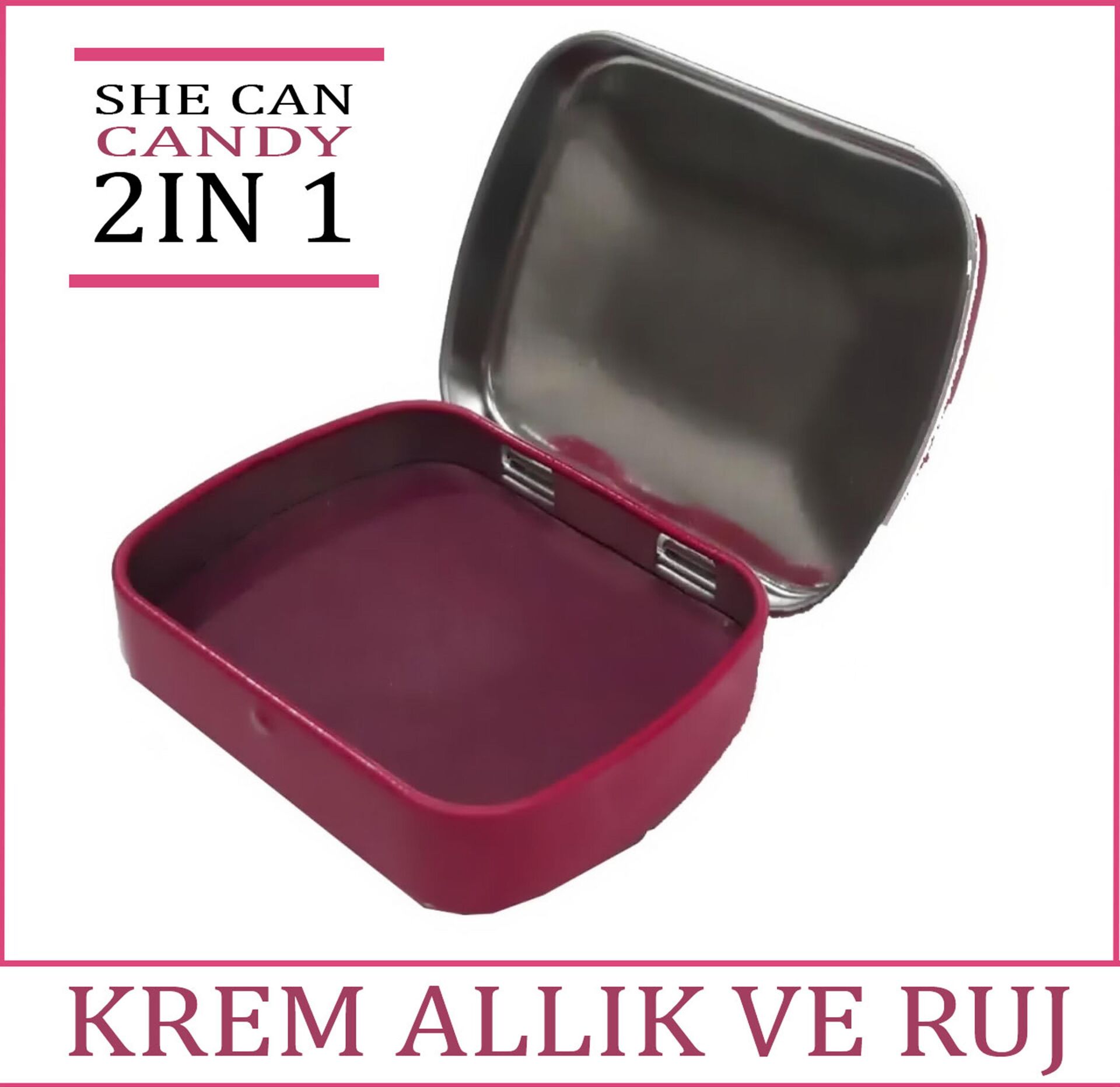 She Candy Can 10 Ruj ve Allık 2ın1 - Cream Blush Krem Allık