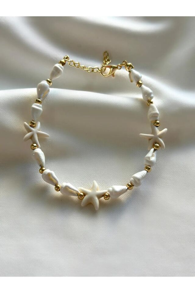 Rakoz Design Deniz Kabuğu Yıldızlı Bileklik