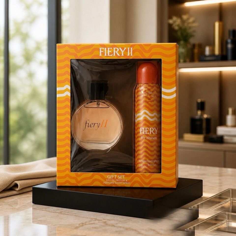 2 Adet X Fiery 2 Set 100ML Edt + 150 ml Deodorant Bayan