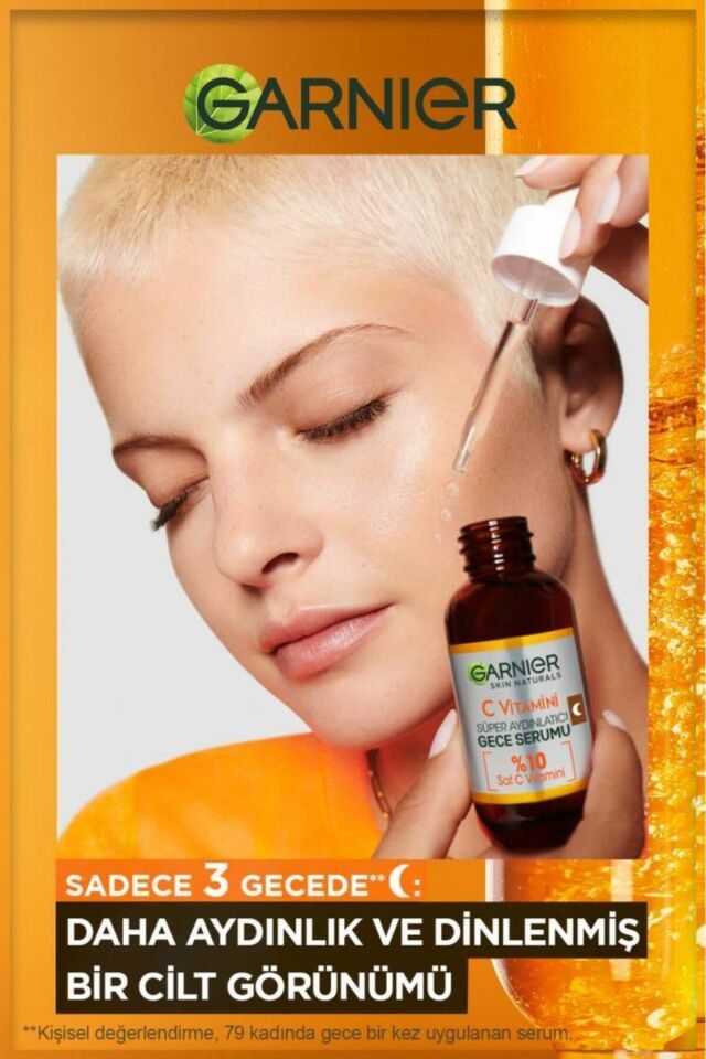 Garnier C Vitamini Parlak Süper Aydınlatıcı Gece Serum 30 Ml
