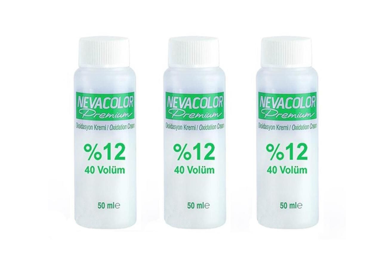 3 Adet Neva Color Oksidan Krem 50 ML 40 Wolume -%12 AÇIK TON SAÇLARA