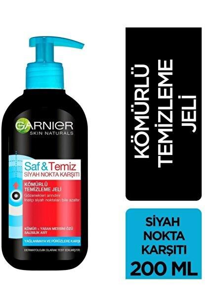 Garnier Saf Temiz Siyah Nokta Karşıtı Kömürlü Temizleme Jeli 200 ml