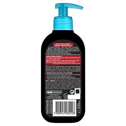 Garnier Saf Temiz Siyah Nokta Karşıtı Kömürlü Temizleme Jeli 200 ml