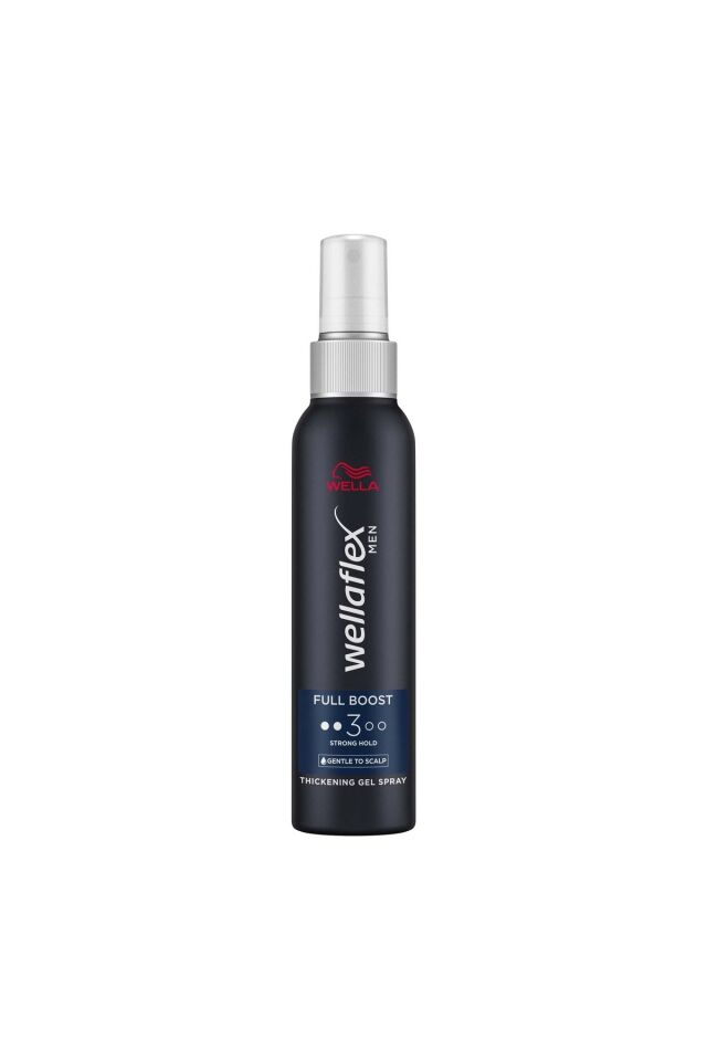 Wellaflex Men Full Boost Thickening Daha Kalın Telli Ve Dolgun Görünümlü Saçlar İçin Kafein İçeren Güçlü Jel Saç Spreyi Strong Hold - 150 ml