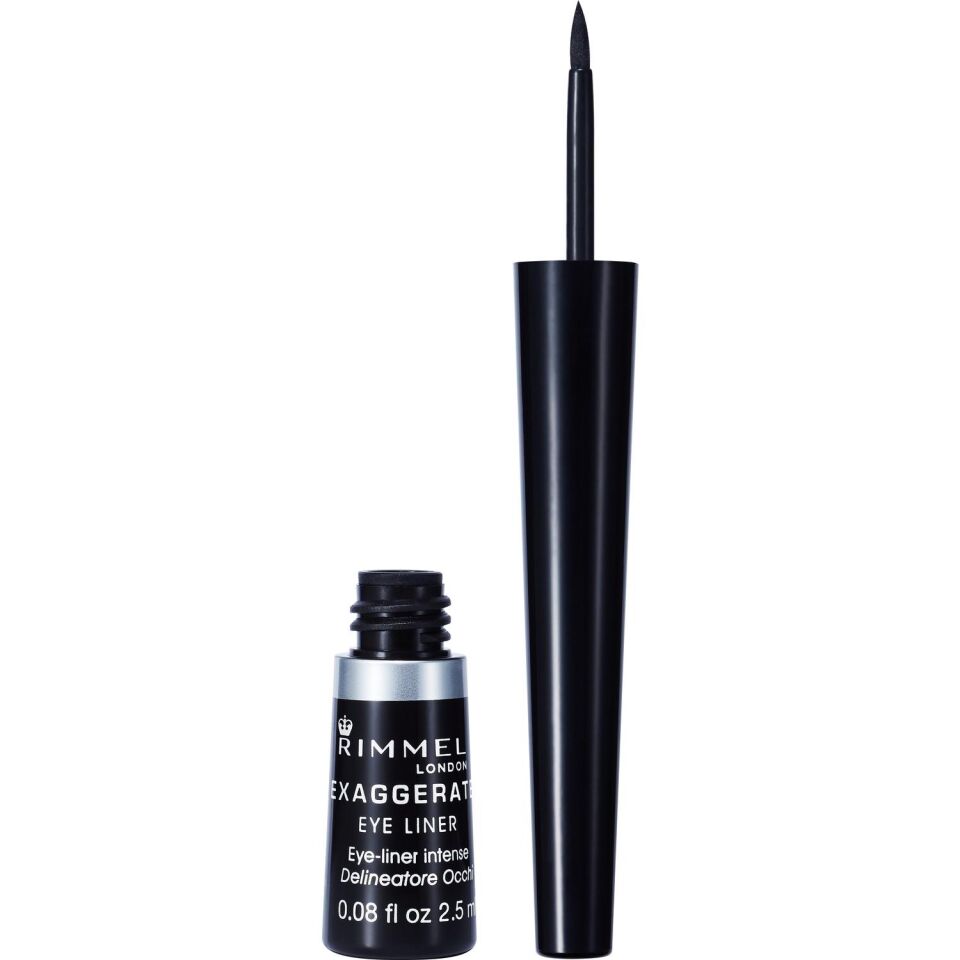 Rimmel London Exaggerate Eyeliner 001 100% Black Dipliner