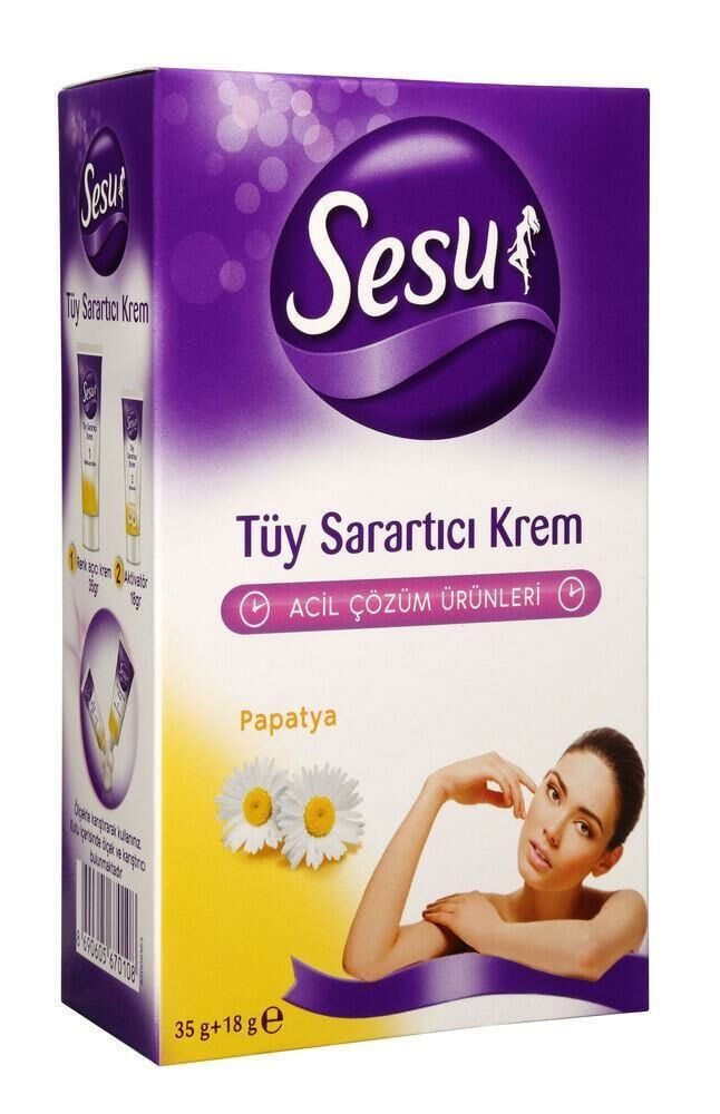 Sesu Tüy Sarartıcı Krem 35 Ml + 18 ml