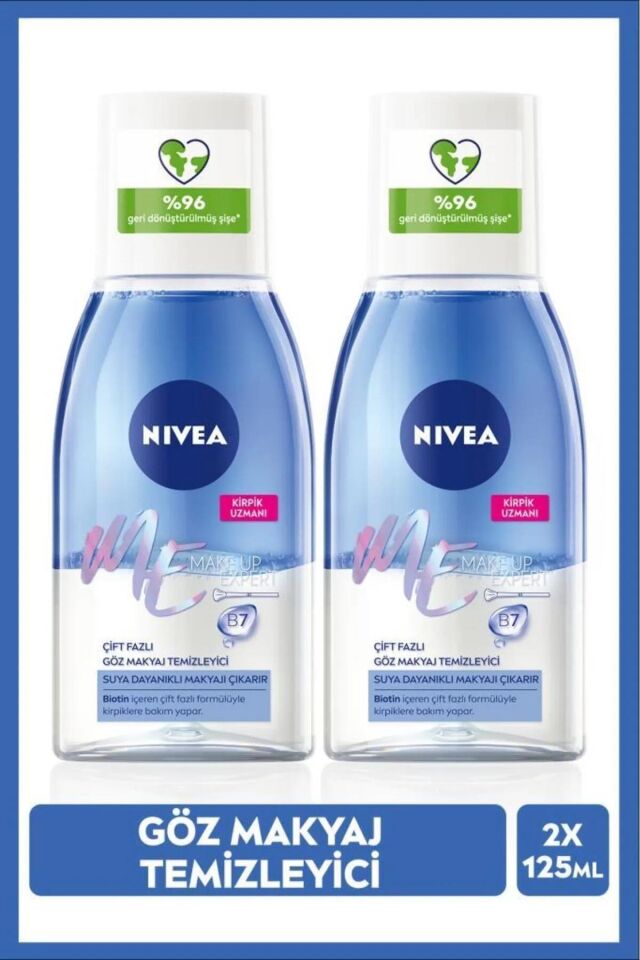 Nivea Çift Etkili Göz Makyaj Temizleyici 125 Ml + 125 Ml