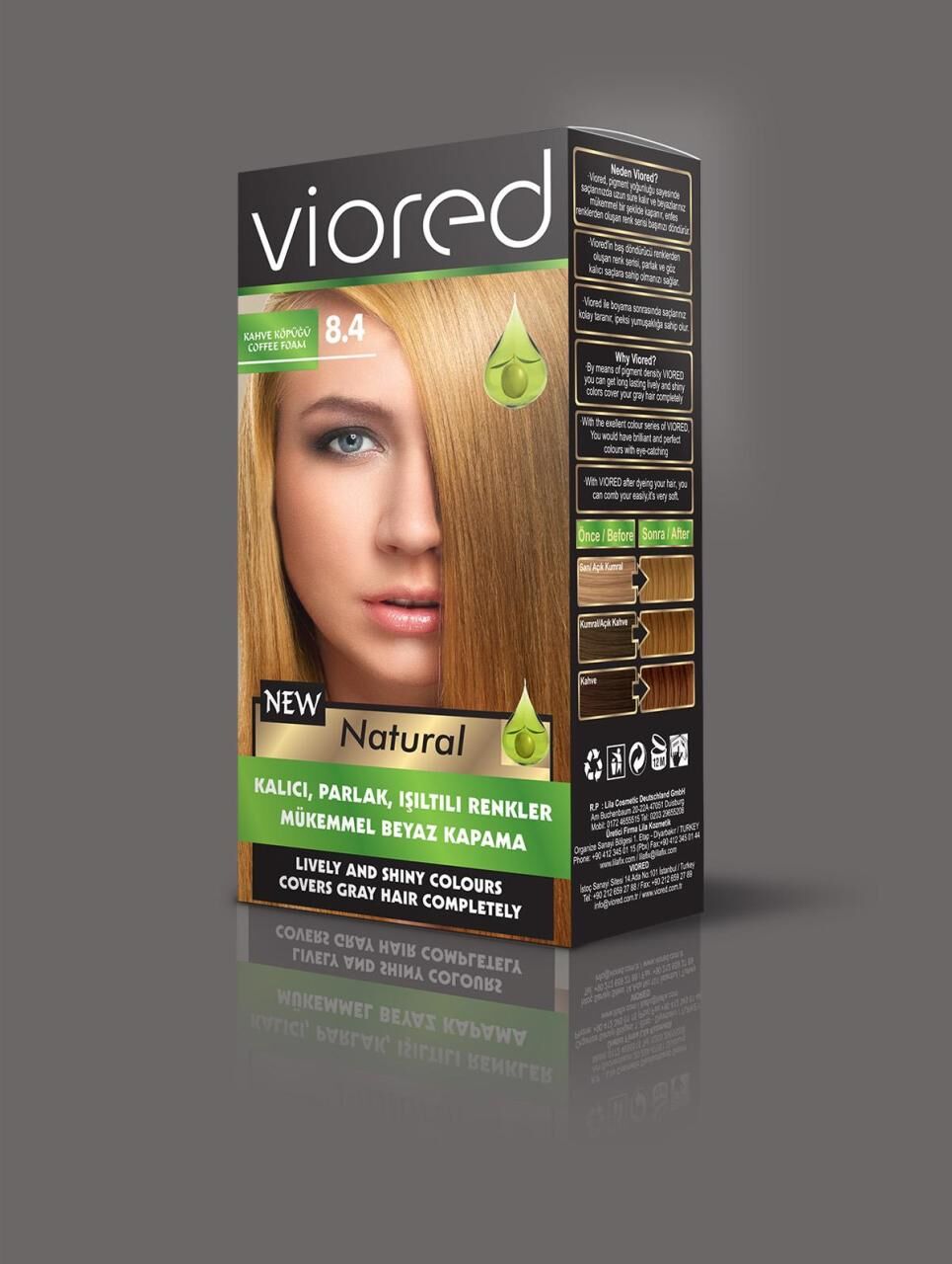 Sea Color Viored Natural Set Saç Boyası 8.4 Kahve Köpüğü