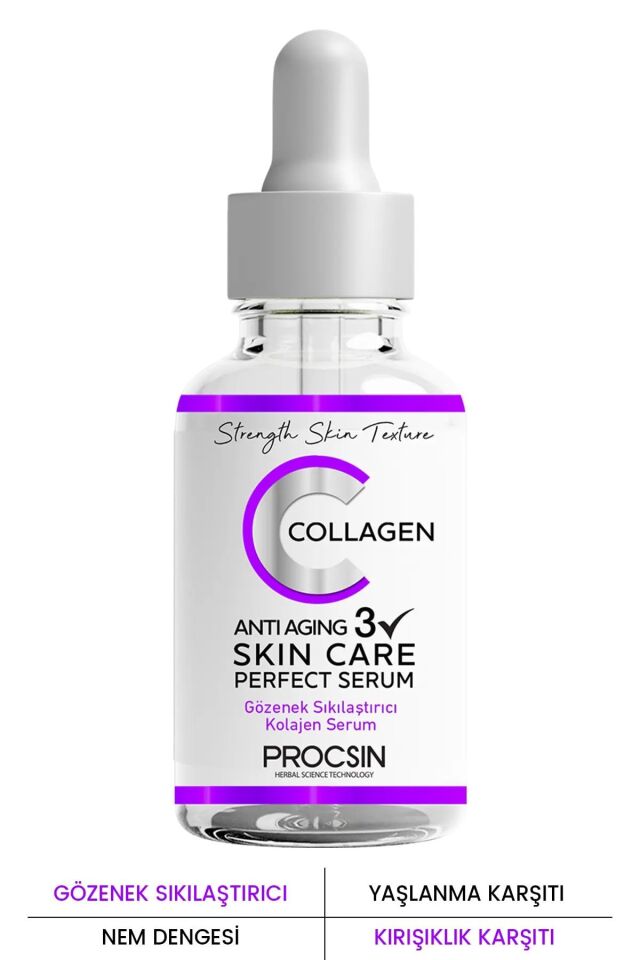 PROCSIN Yaşlanma ve Kırışıklık Karşıtı Kolajen Serum 20 ML