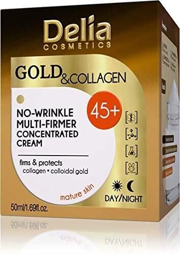 Delia Gold Collagen 45+ No-Wirinkle Kırışık Giderici Gündüz-Gece Kremi 50 Ml