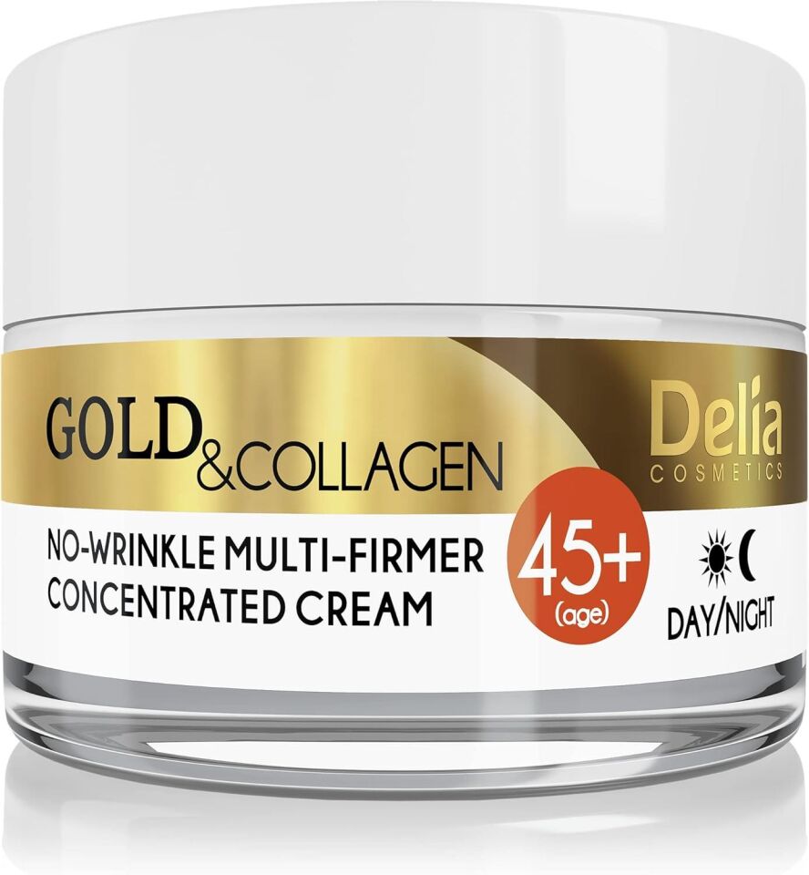 Delia Gold Collagen 45+ No-Wirinkle Kırışık Giderici Gündüz-Gece Kremi 50 Ml