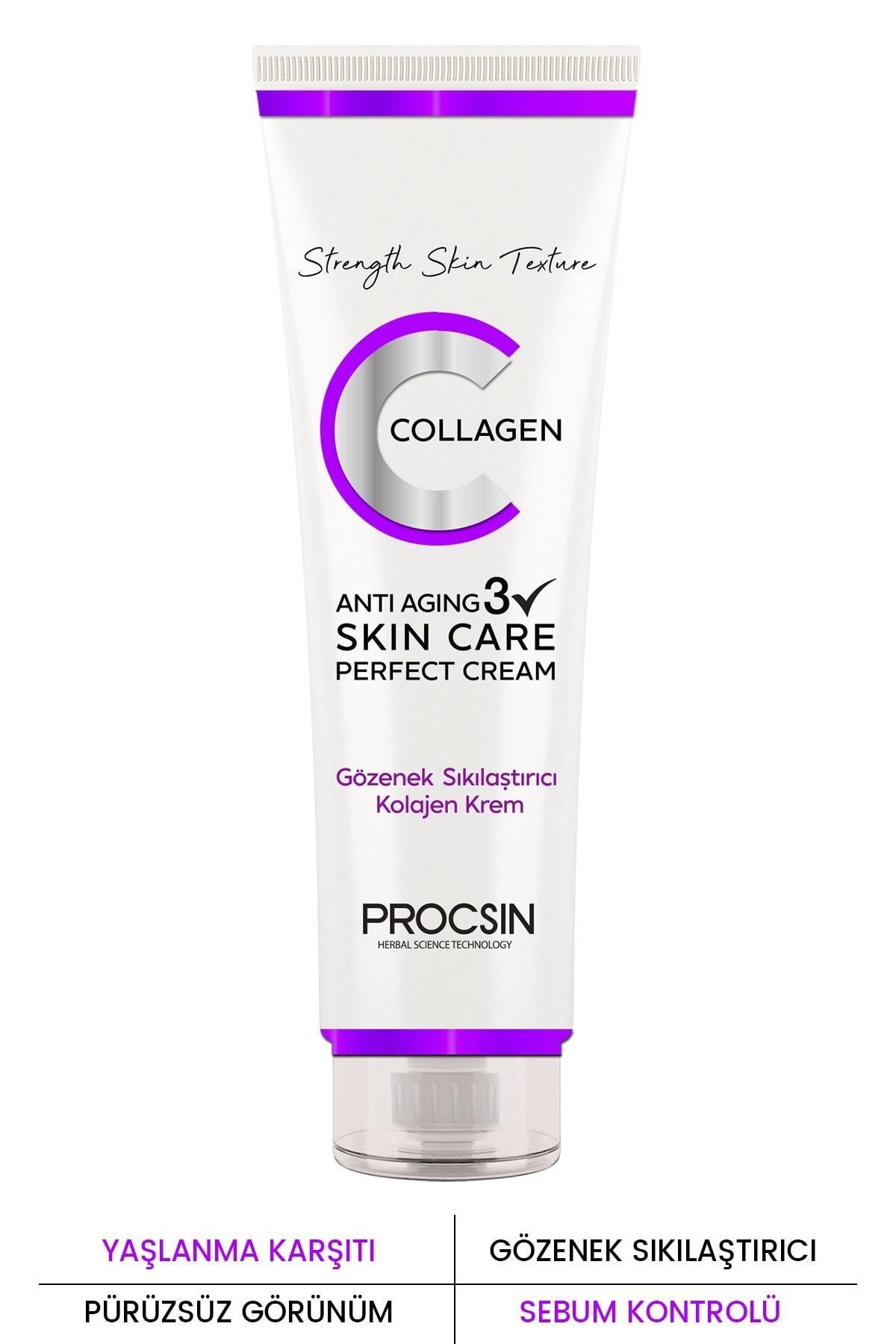 PROCSINPROCSIN Yaşlanma ve Kırışıklık Karşıtı Kolajen Krem 50 ML