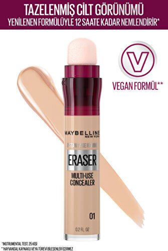 Maybelline New York Instant Anti Age Eraser Kapatıcı - 01 Light Concealer 6.8 Ml