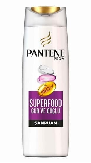 Pantene Şampuan Superfood Gür ve Güçlü 470 ml