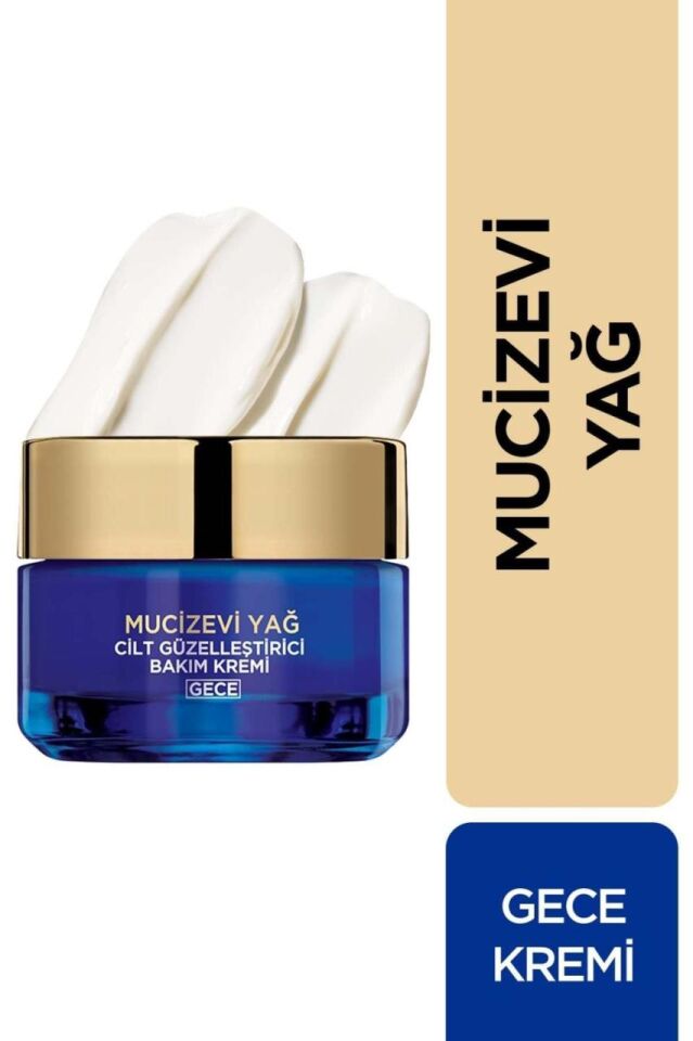 Loreal Mucizevi Yağ Güzelleştirici Gece Bakım Kremi Dermo Expertise 50 ml