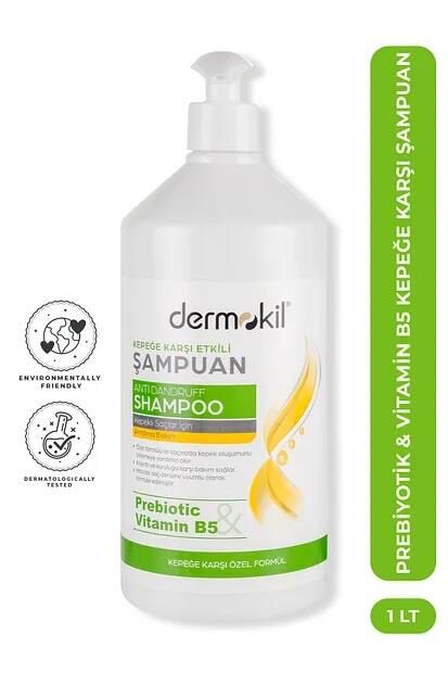 Dermokil Prebiyotik ve Vitamin B5 Kepeğe Karşı Şampuan 1000 Ml