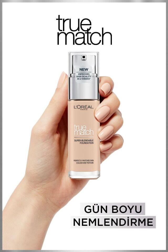 L'Oreal Paris True Match Bakım Yapan Fondöten 1R/1C ROSE IVORY