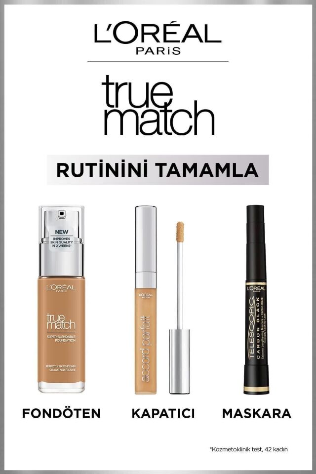 L'Oreal Paris True Match Bakım Yapan Fondöten 1R/1C ROSE IVORY
